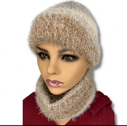 Super soft and cozy double layered neck warmer set